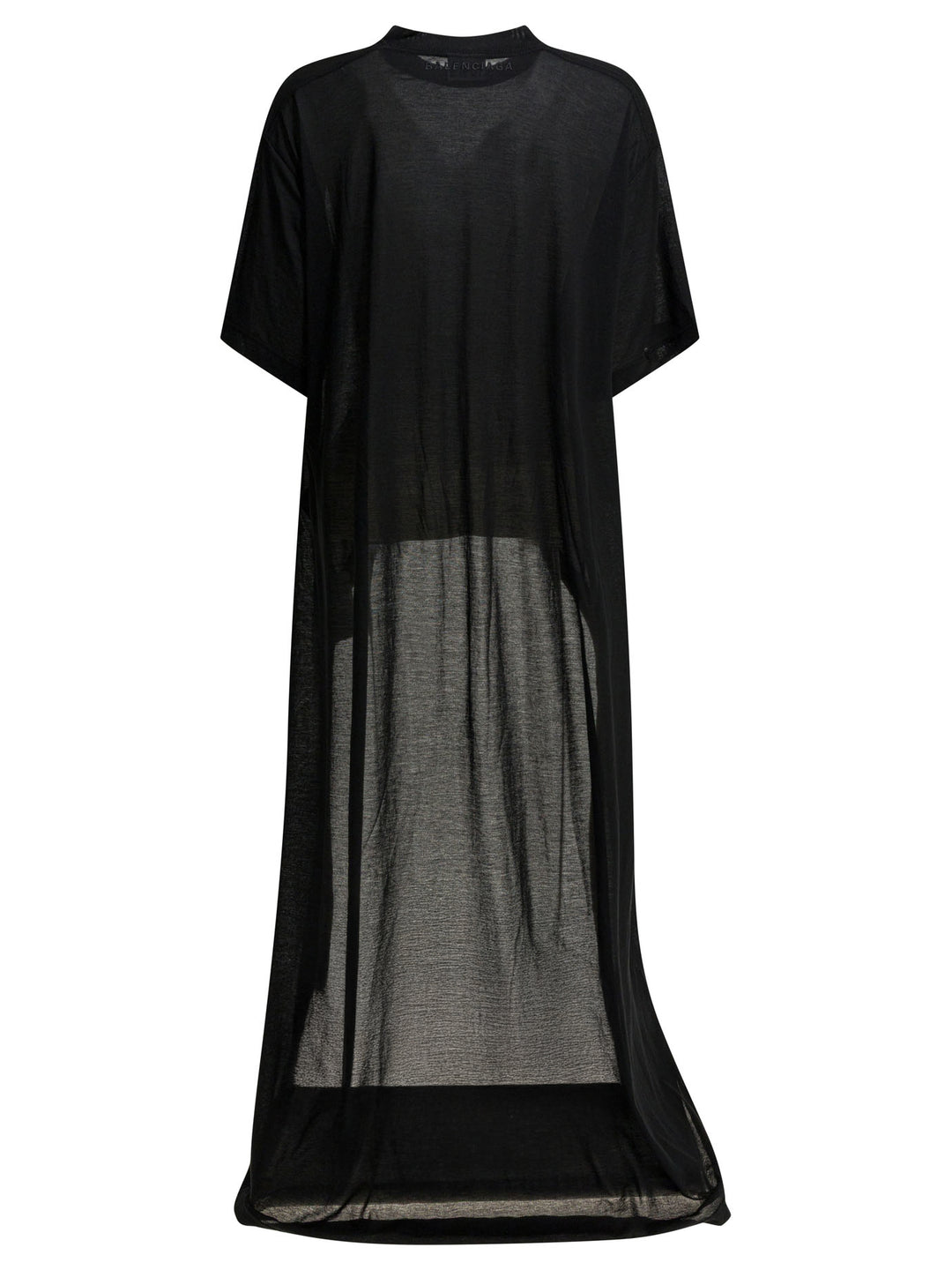 Balenciaga Crew-Neck T-Shirt With Train T-shirts - Black | 075deb6ace25255f5a016e4027275fc60a478d6e