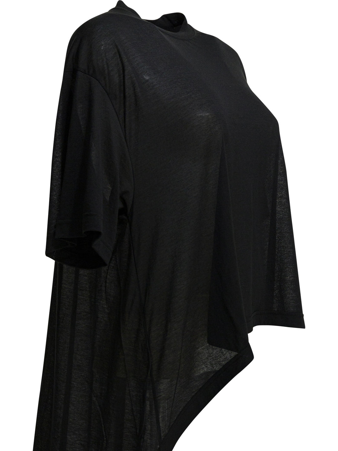 Balenciaga Crew-Neck T-Shirt With Train T-shirts - Black | 6bc69066ff2d8bfb9dfc1f44739b3c4a27f028f9