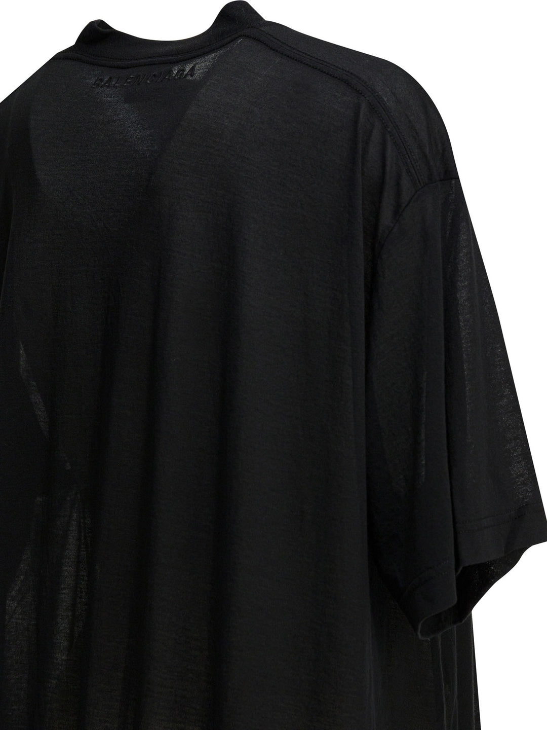 Balenciaga Crew-Neck T-Shirt With Train T-shirts - Black | b6fbbc14428d7822e4a9d13ca99e5ac3119a29a3