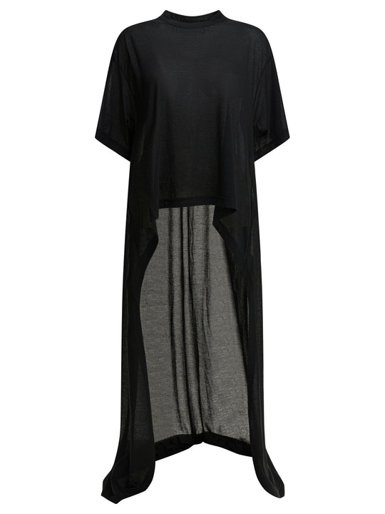 Crew-Neck T-Shirt With Train T-Shirts Black