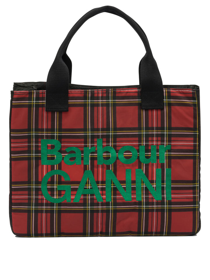 Barbour Barbour X Ganni Hand Bag Handbags - Red | 6d7a49eefca216e5e655645139059b9deff9b859