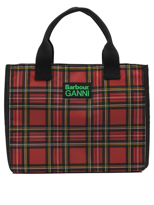 Barbour X Ganni Hand Bag Handbags Red