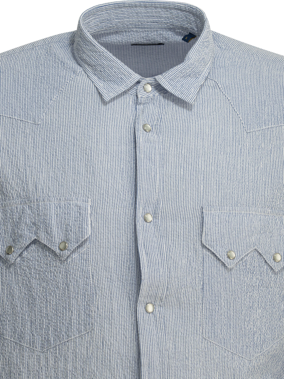 Bd Baggies Rodeo Seersucker Shirts - Light blue | 949e0c6671038c6d6a76d17d4f72dd6b021eba0f