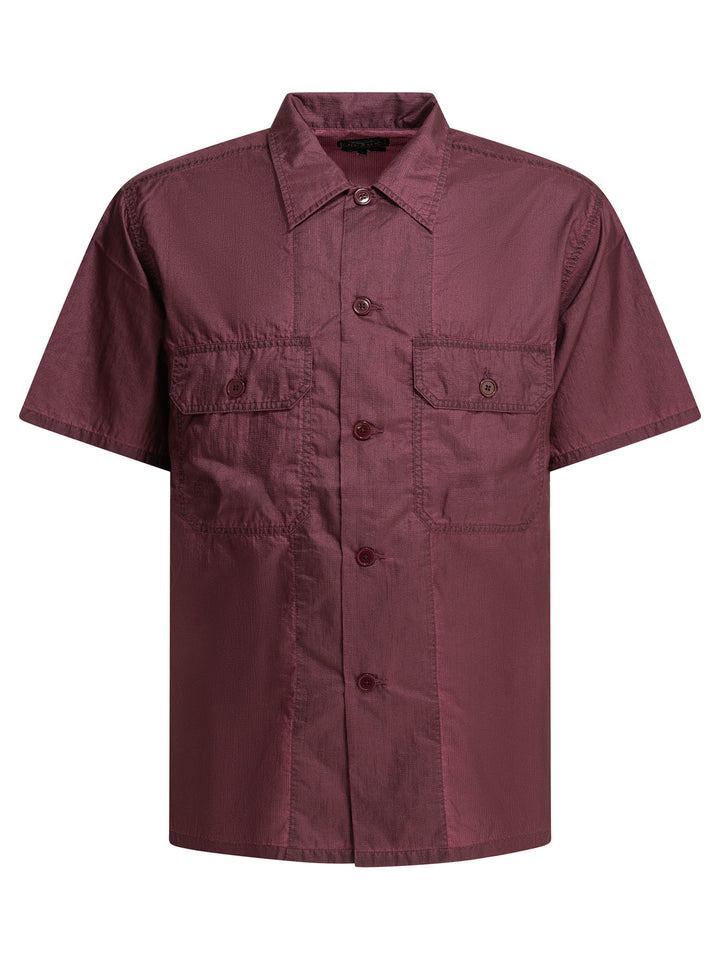 Beams Plus Mil Sht Shirts - Fuchsia | c0b1fe6a6d20aef6c3bd78cd69509647b7317f8b