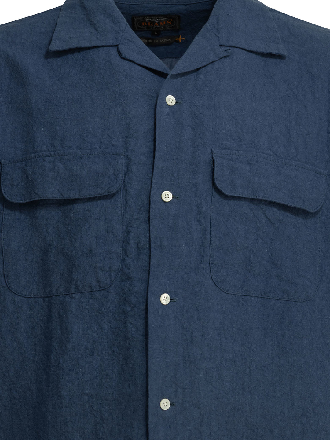 Beams Plus Casual Linen Shirt Shirts - Blue | 8bce8b4f3371a0da65fb38880ed650aa1738872a