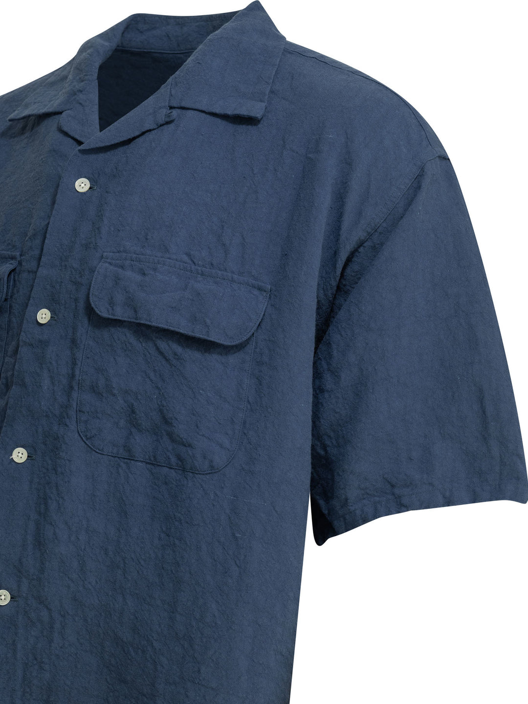 Beams Plus Casual Linen Shirt Shirts - Blue | f22474aeb63f32e8dd9e00516658dc3056ed5512