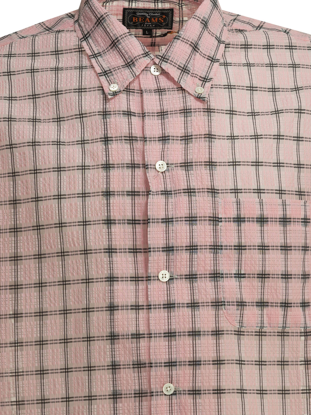Beams Plus Open Db Nylon Airy Plaid Shirts - Pink | 7f8257b60d9fe0f3d4790dfd72e0102100d9524e