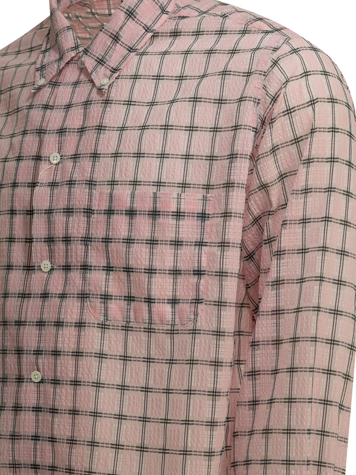 Beams Plus Open Db Nylon Airy Plaid Shirts - Pink | 64b421863b10fc22dbb26512b1de5ab06f4b28af