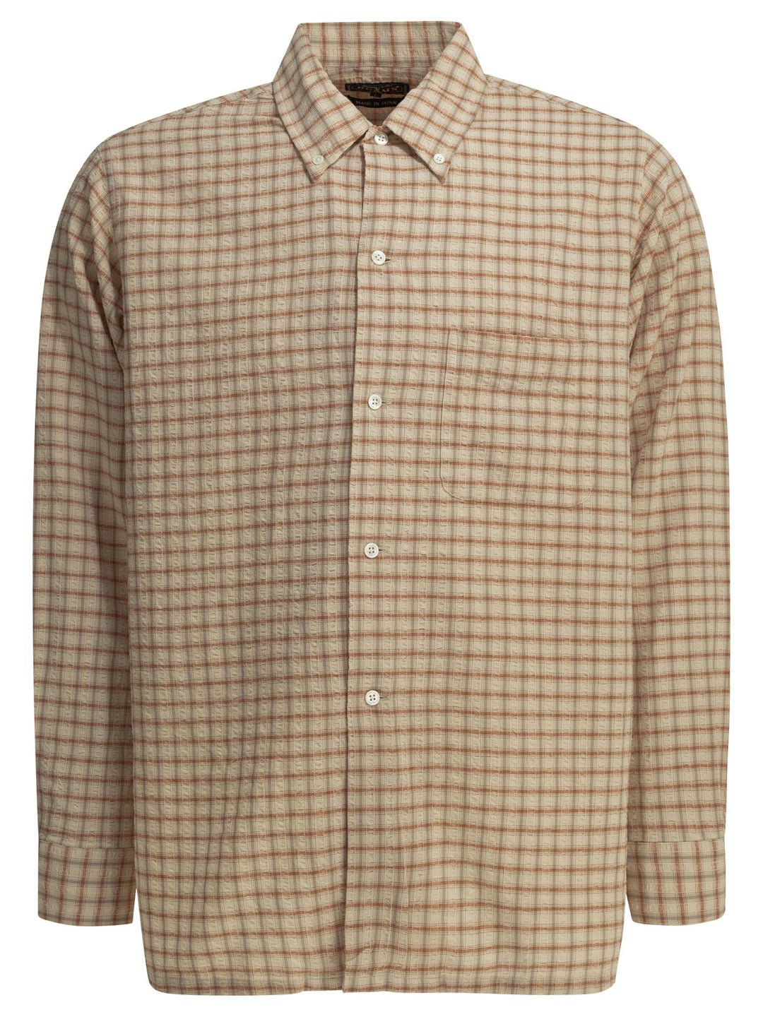 Beams Plus Open Bd Sucker Shirts - Orange | e9e6c100e06d1ae83ab369347a7924387c968440