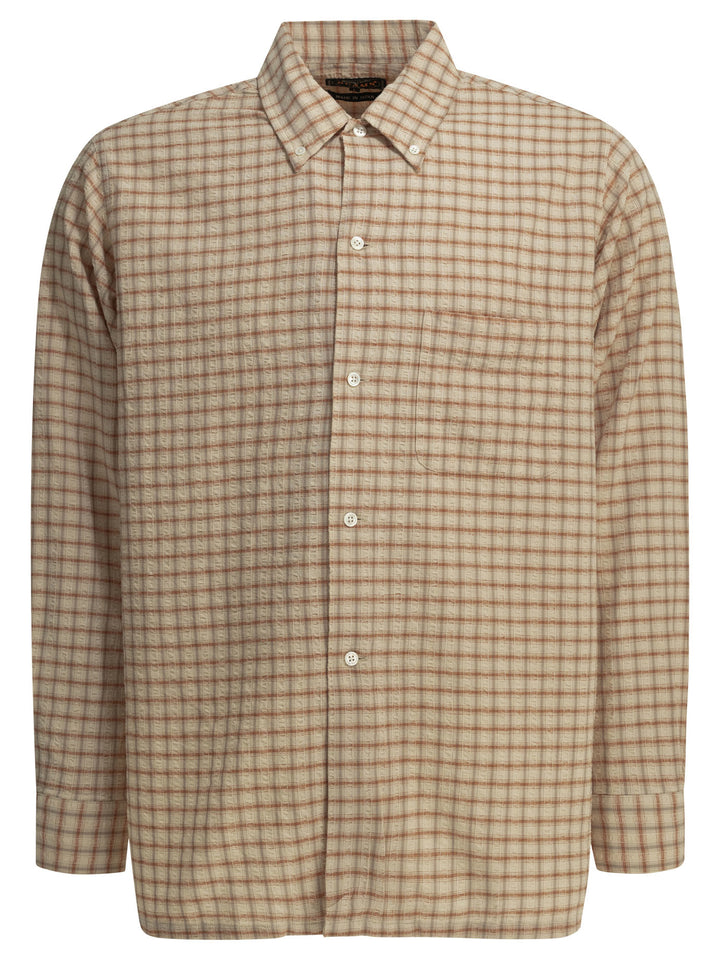 Beams Plus Open Bd Sucker Shirts - Orange | e9e6c100e06d1ae83ab369347a7924387c968440