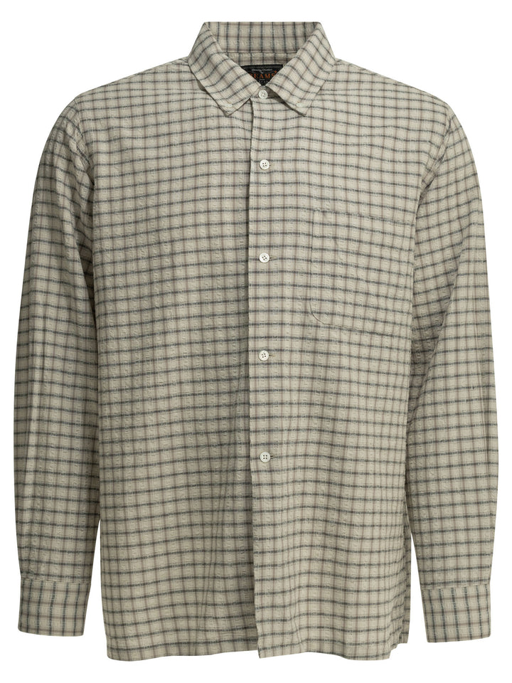 Beams Plus Open Bd Sucker Shirts - Beige | be0bca0a97bbe85640849380348590d7aedb5cd0
