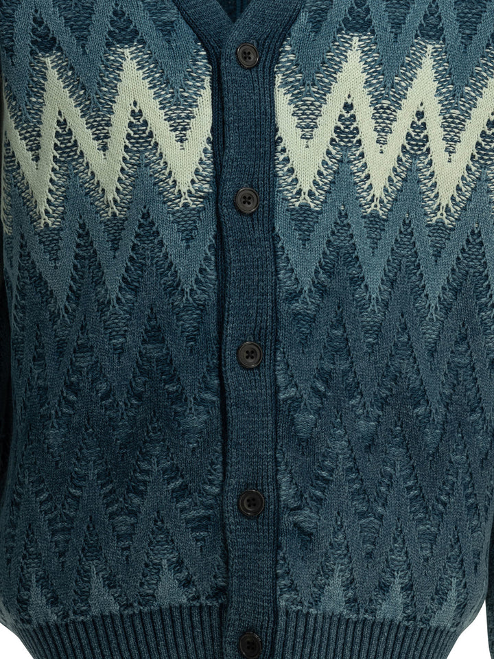 Beams Plus Indigo Yarn Knitwear - Blue | 202b5079cd1dc519d544e0a1c324768abad7b6fc