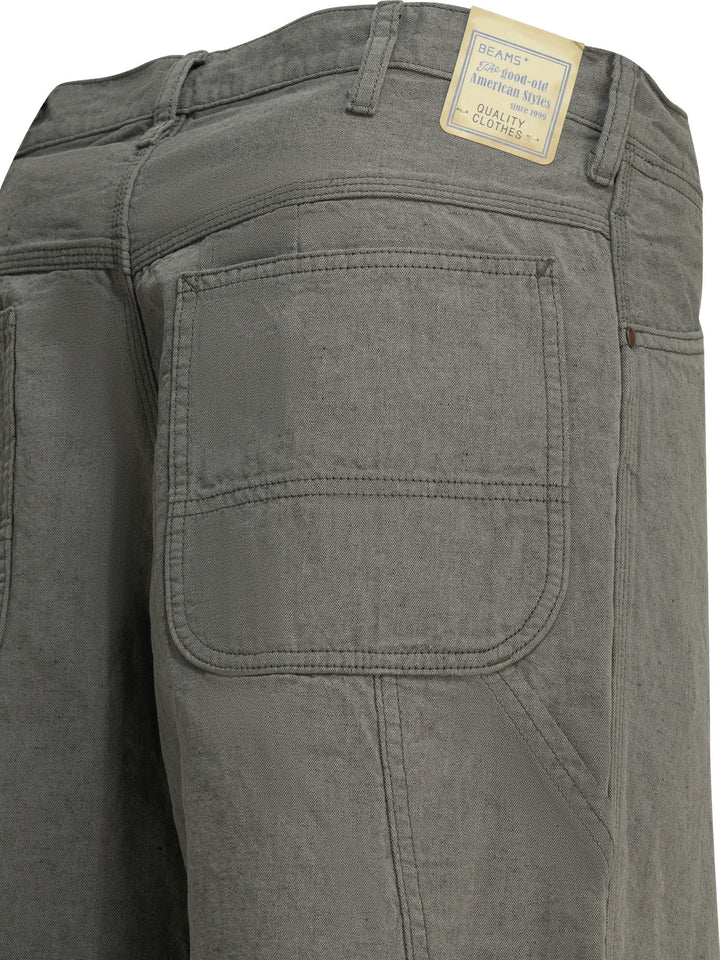 Beams Plus Painter Trousers - Grey | 13f23a21943492c3f8f78f55d3bd8d01b73a0d4f
