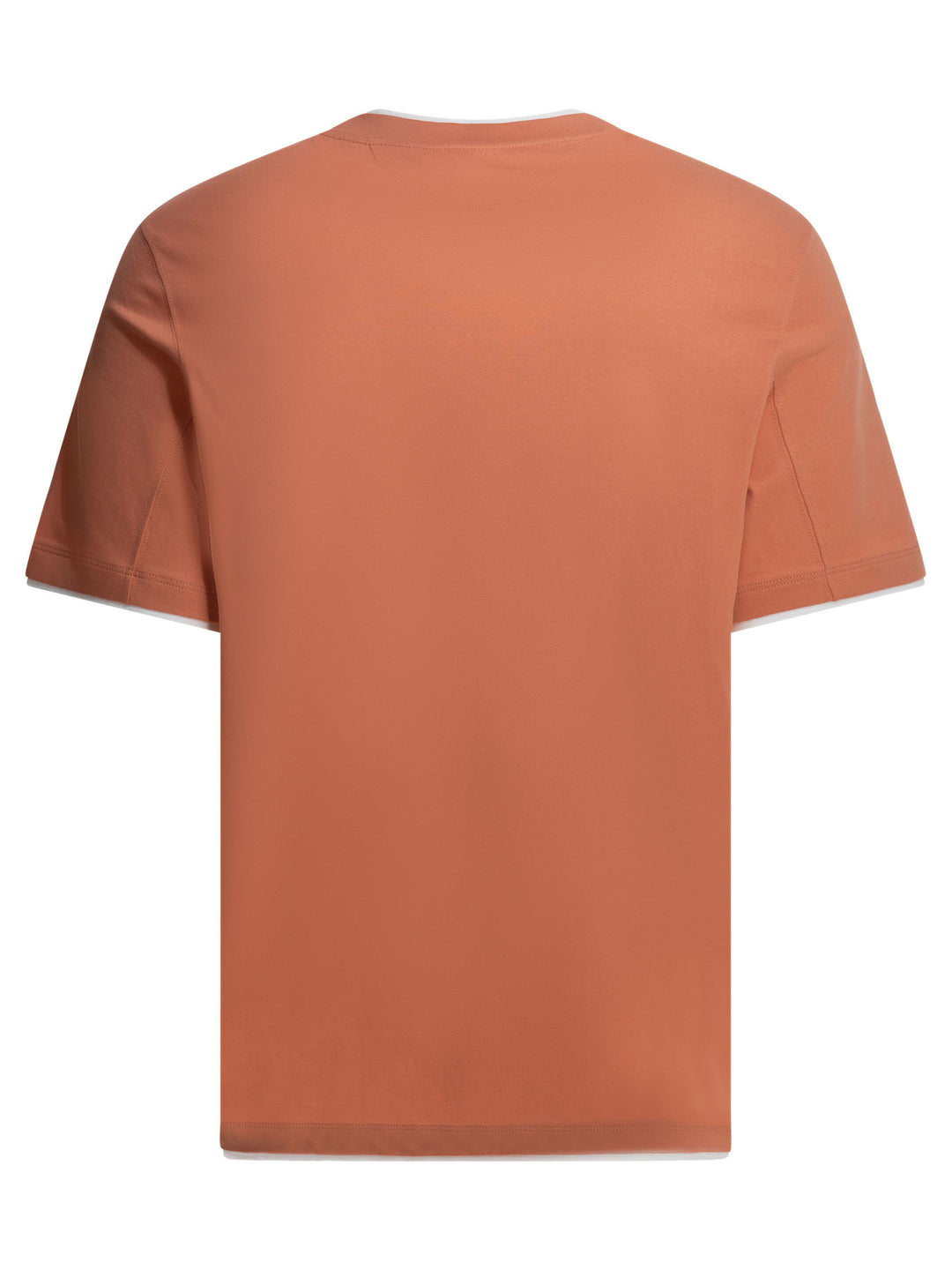 Brunello Cucinelli Faux Layering T-shirts - Orange | 9aacd49b7349fbeced080e887b7fdeb67d83e5a5