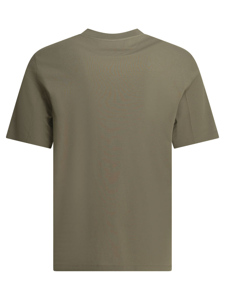 Brunello Cucinelli Crew-Neck T-Shirt With Logo T-shirts - Green | 5136b3aeb00117de6ef0d7d2a2bb16f49b8c219c