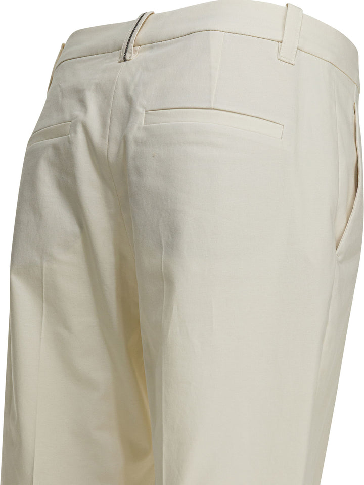 Brunello Cucinelli  Trousers - White | 609d0cba7f17e77364ab84f587820af8ee33f835