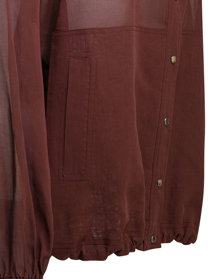 Brunello Cucinelli Overshirt Jacket Jackets and Coats - Bordeaux | 7d59015e14a13c2fa7f64eb745afea926fc92fe4