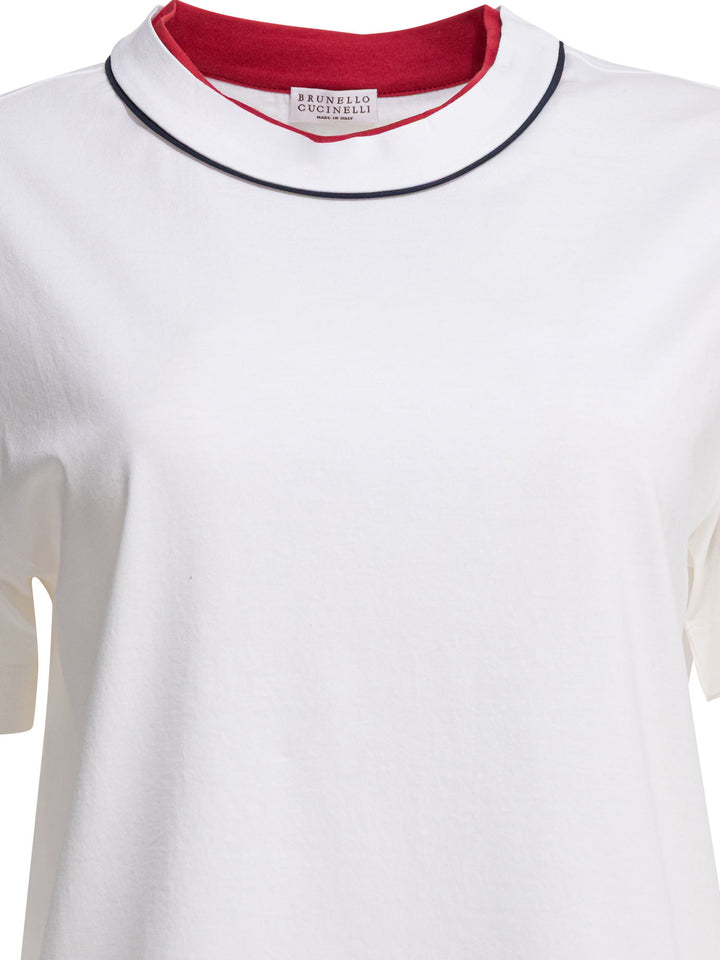 Brunello Cucinelli  T-shirts - White | 043760b136efad3f313b0aed49cc4a0119d7391f