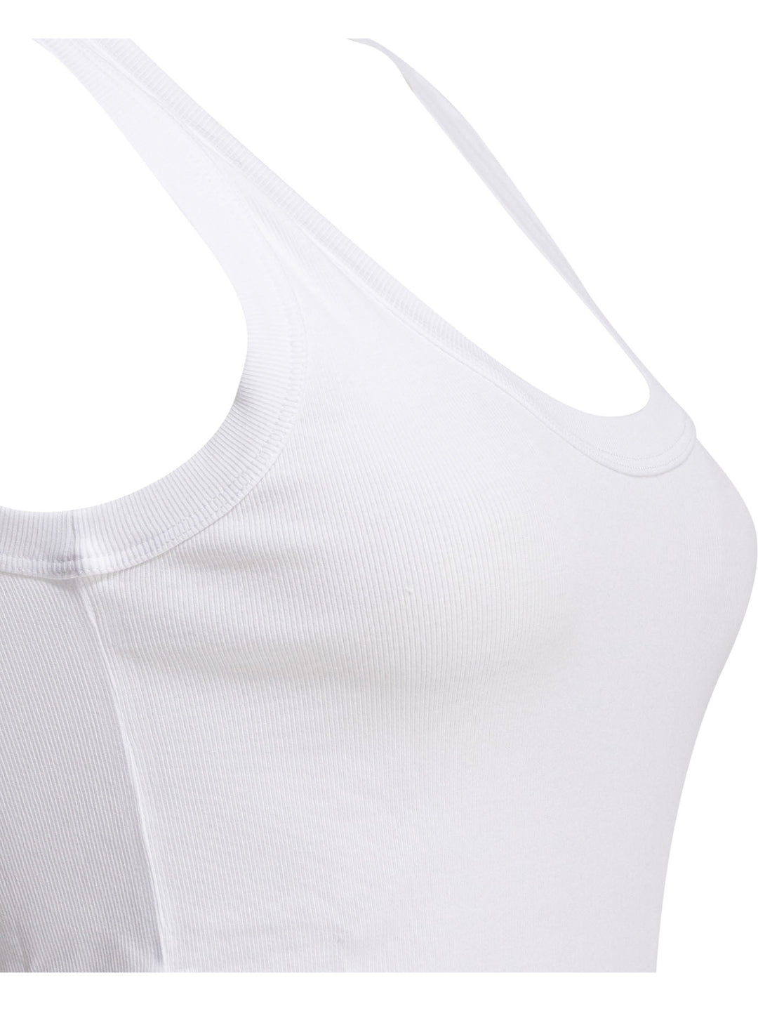 Brunello Cucinelli Jersey Tank Top With Jewel Tops - White | 52c8207cecc5c5983c1c270c63ec0fdf24a0bd8f