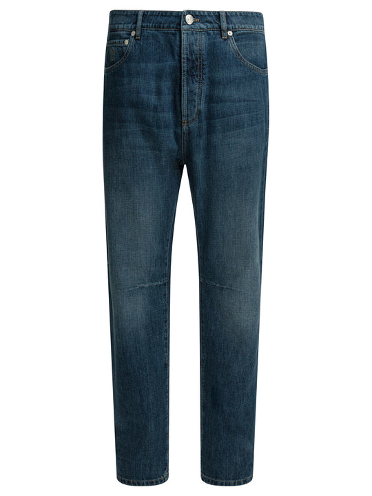 Straight-Leg Jeans Blue