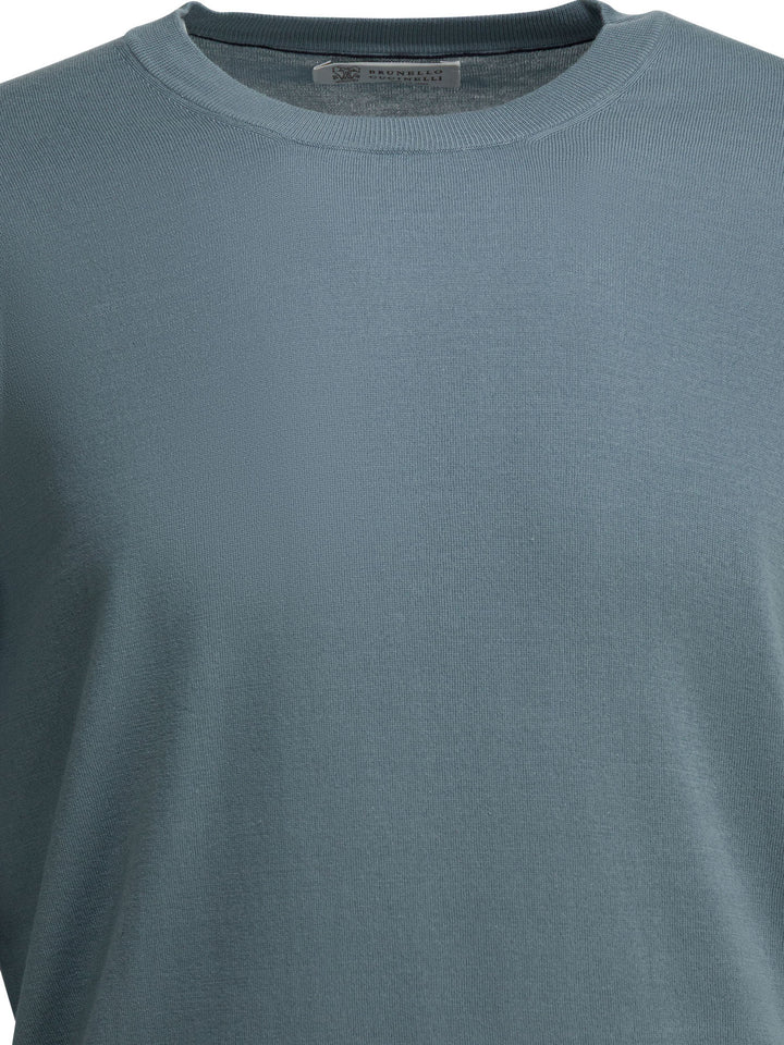 Brunello Cucinelli  Knitwear - Light blue | ff9578f3c1f41ae53888eddaec3e604eeefc07d6