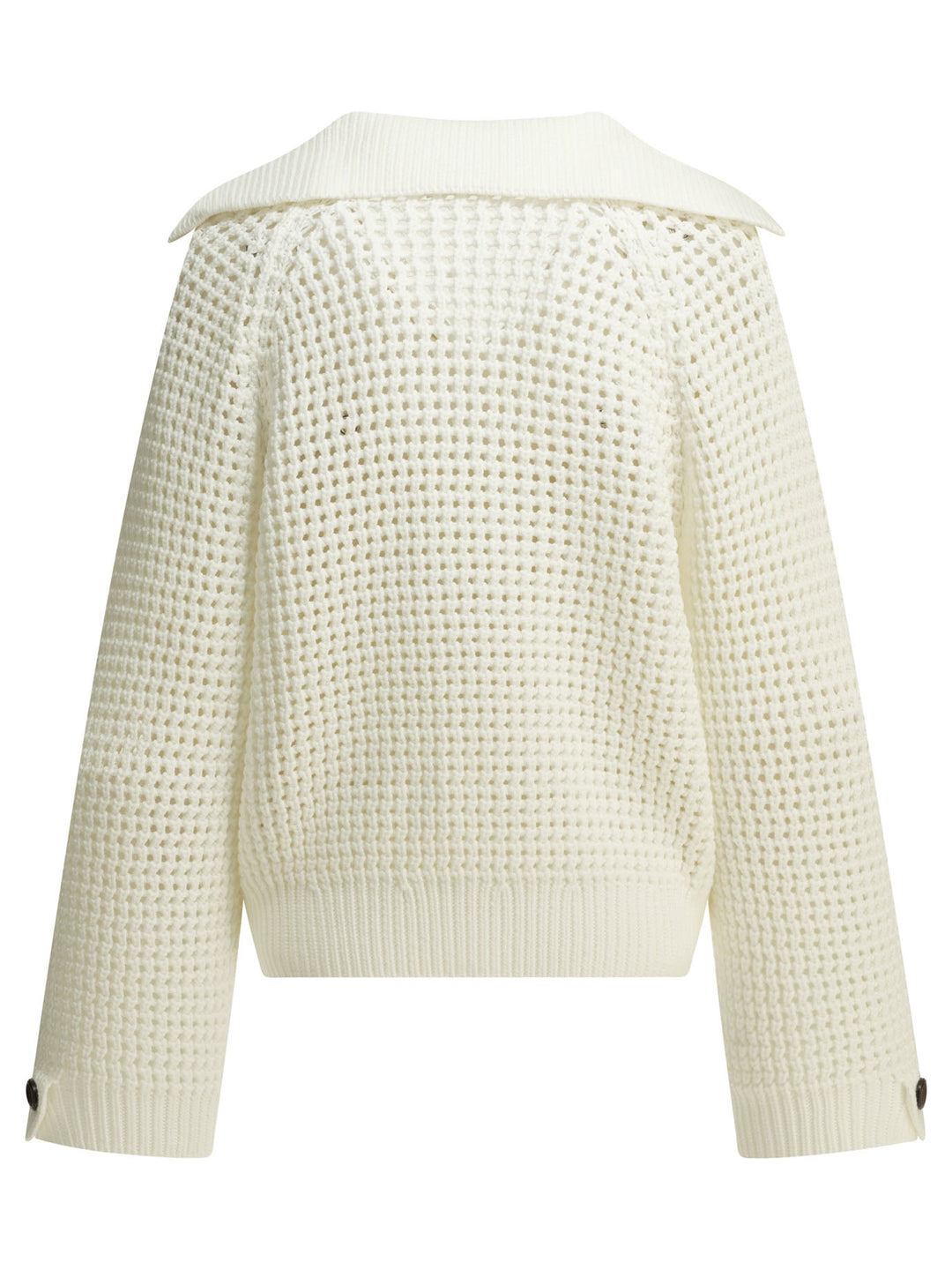 Brunello Cucinelli Cotton V-Neck Sweater Knitwear - White | 5822d3c41c55d1950d4dbf7940e63e8ec3fc78d2