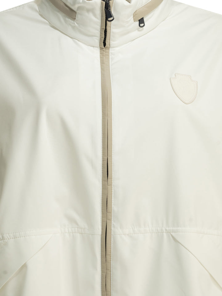 Brunello Cucinelli Raincoat With Logo Jackets and Coats - White | 8cfc1755144e5f0c10b24bc287e68d8d42a32ef9