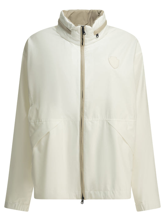 Raincoat With Logo Jackets And Coats White