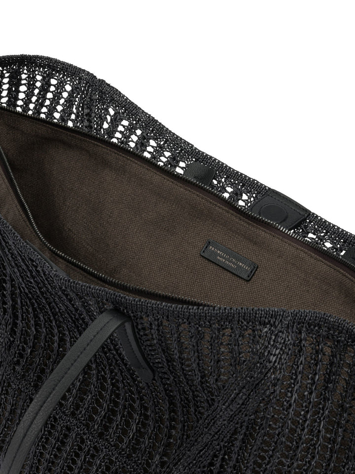 Brunello Cucinelli Bc Duo Shoulder Bags - Black | 3e32d3491969ba30201cbf765a2dbb4acf7ef320