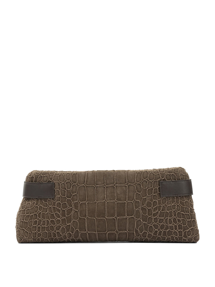 Brunello Cucinelli Essence Pouch - Brown | eedfe9f45964126493227f238949c2d5f4a7fbeb