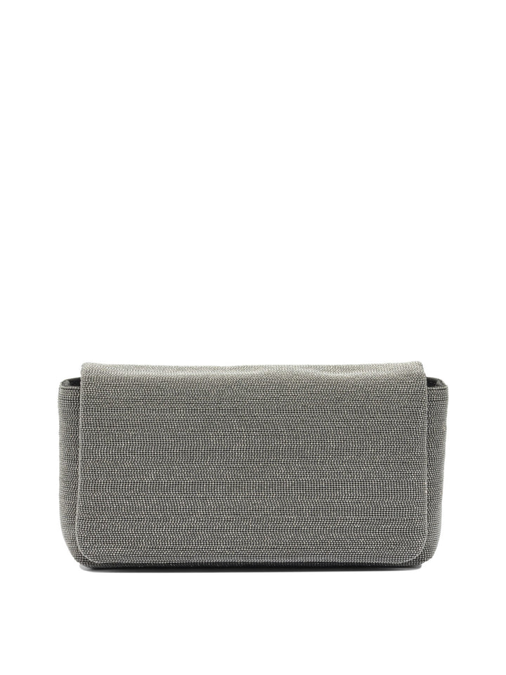 Brunello Cucinelli Flap Precious Crossbody Bags - Brown | efa874a2dd15b13e79cebb01e68655f876b360fa