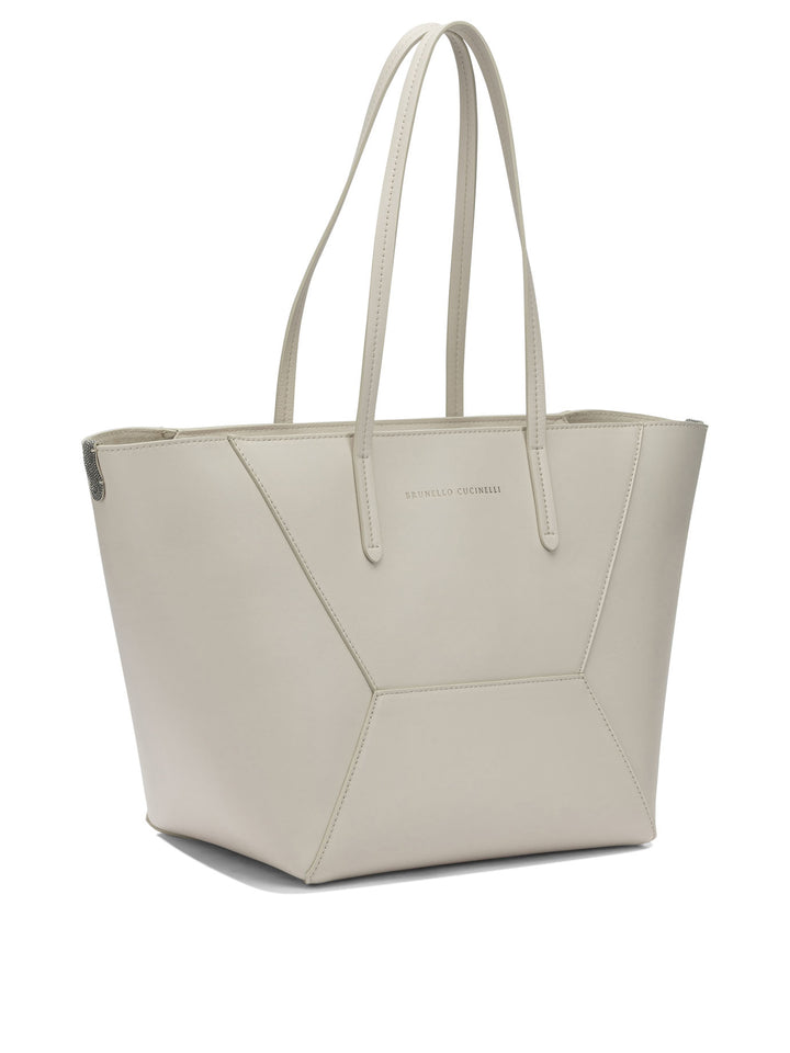 Brunello Cucinelli Bc Duo Shoulder Bags - White | 3b0b2581c69c1bfeca4977d38c3b4b617544aae3