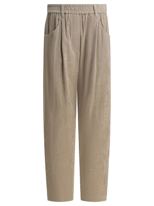 Baggy Pants Trousers Beige