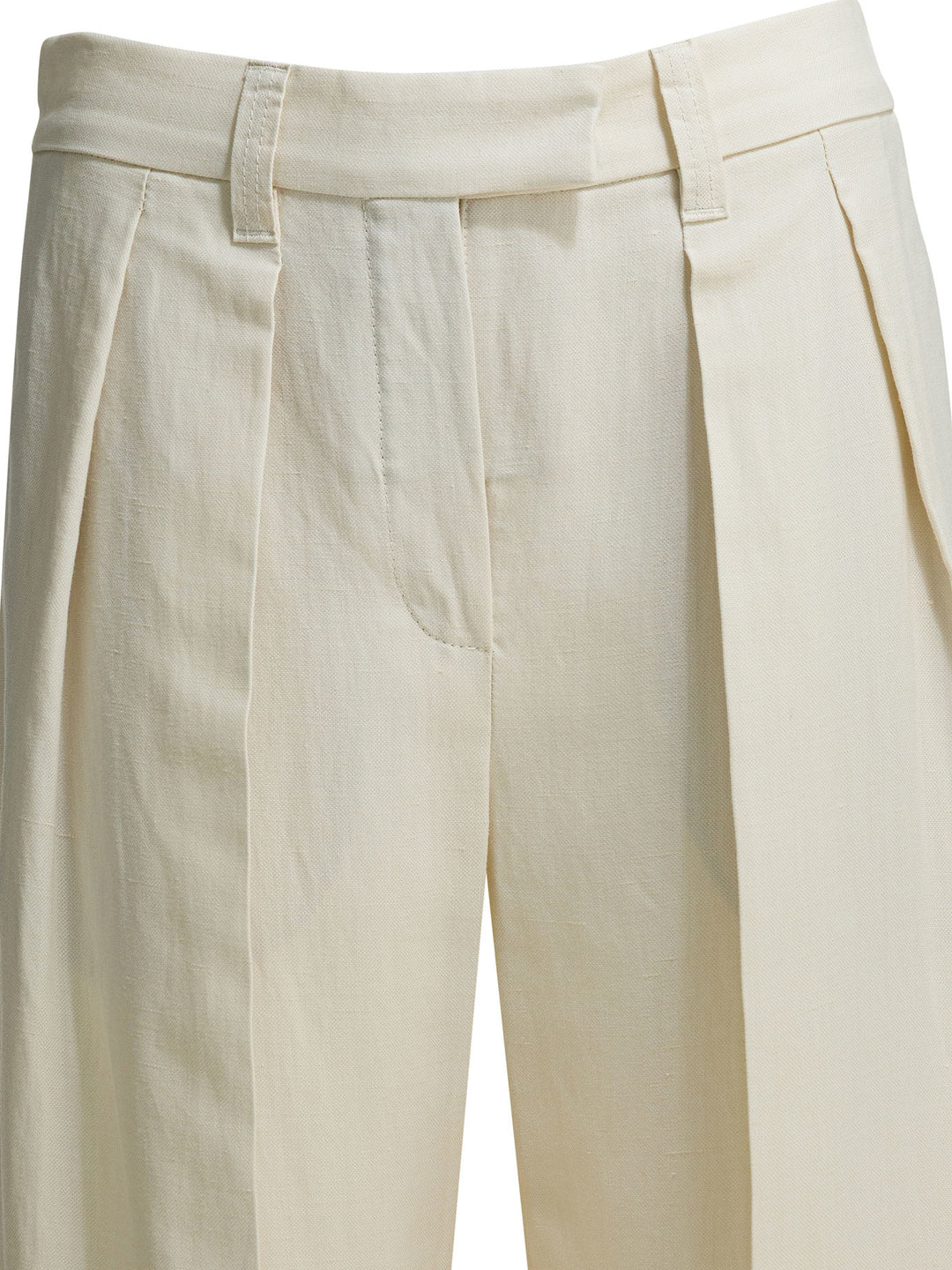 Brunello Cucinelli Tailored Pants Trousers - White | 75f9fbda325b6abff9be09dca785f2206e62d714