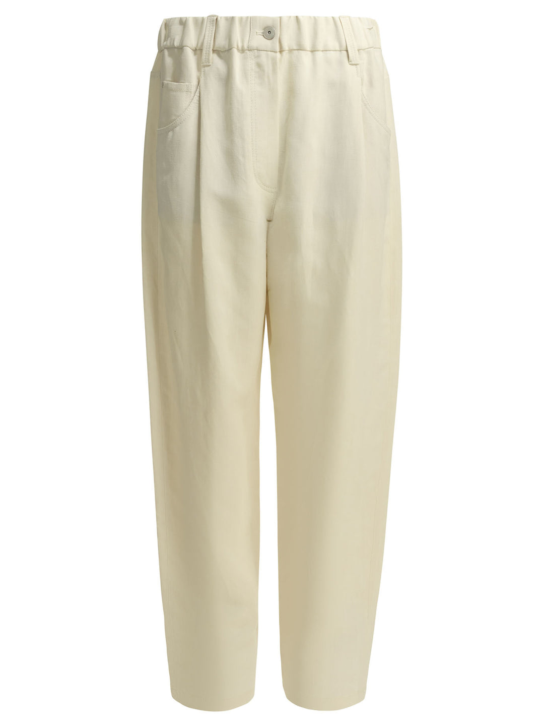 Brunello Cucinelli Fluid Trousers - White | b015bc96c26100306eab8286e27d5406931756e0