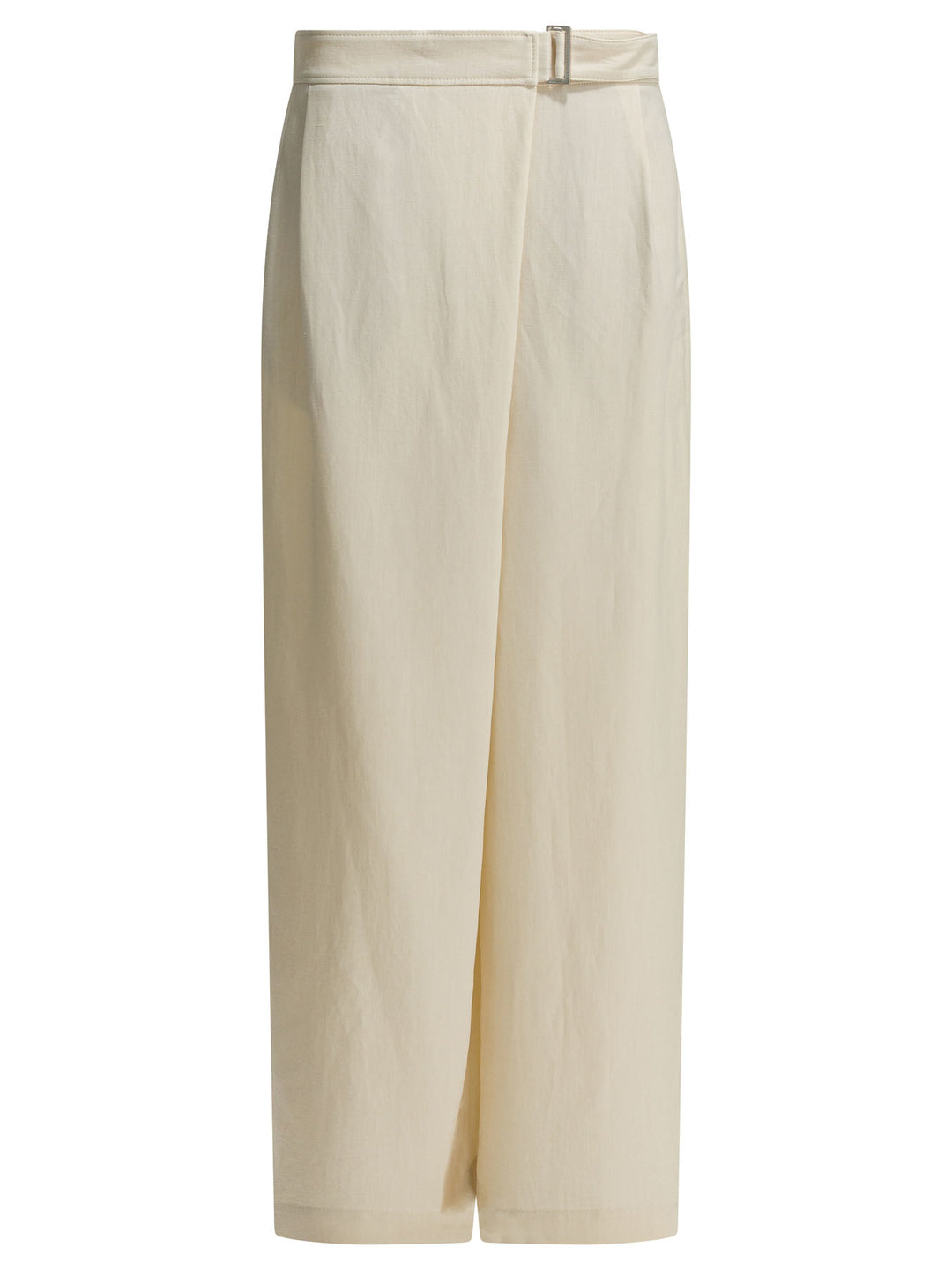 Brunello Cucinelli Sartorial Wrap Trousers - White | 37c485cc28fee0ca6317ba621badca92db7a394f