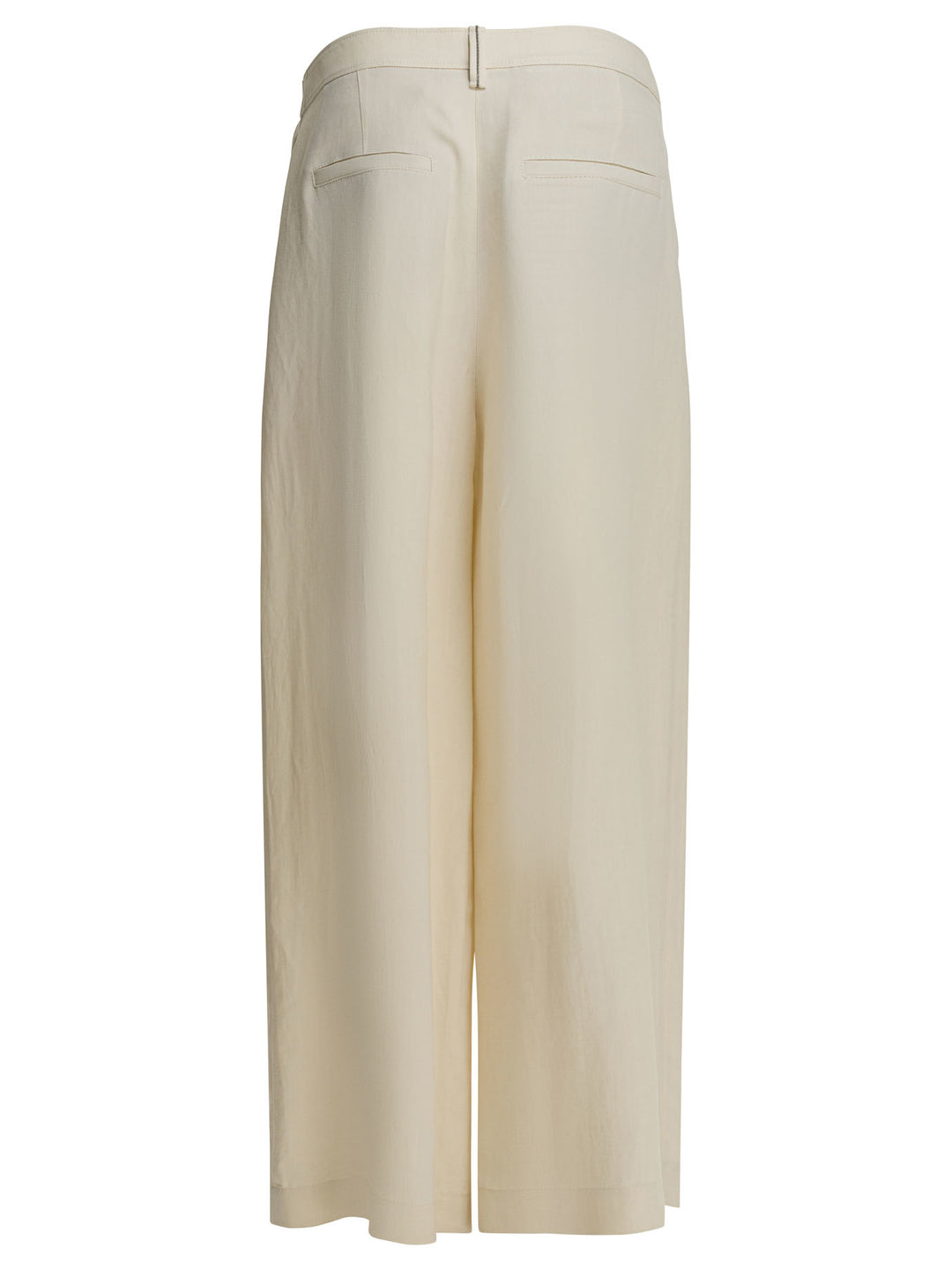 Brunello Cucinelli Sartorial Wrap Trousers - White | 0a64ccbfe56cbefb5a015a39c5d0b0eb74f6864a