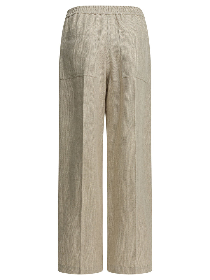 Brunello Cucinelli Loose Track Trousers - Beige | eff8fa9ae9e55b5d29b8b2b8f2809bb0ccdb292d
