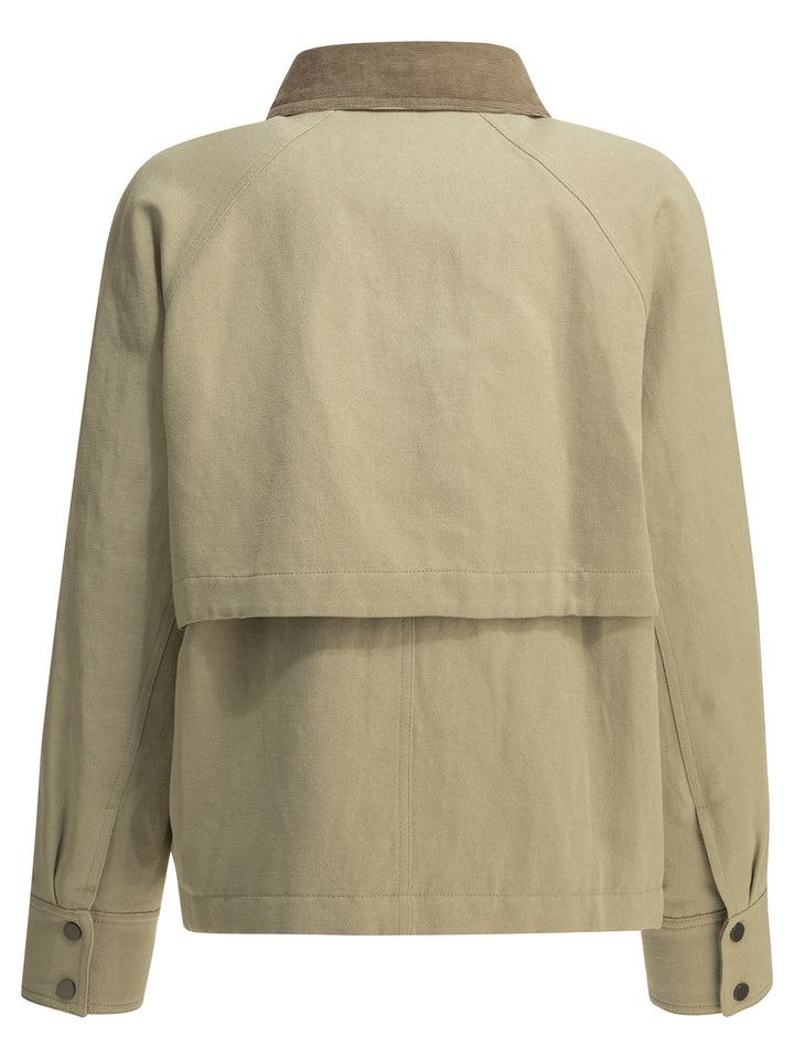 Brunello Cucinelli Lightweight Cotton And Linen Jacket Jackets and Coats - Beige | 2f42e9d64f067173576e7e7ceca943282e91ebfe