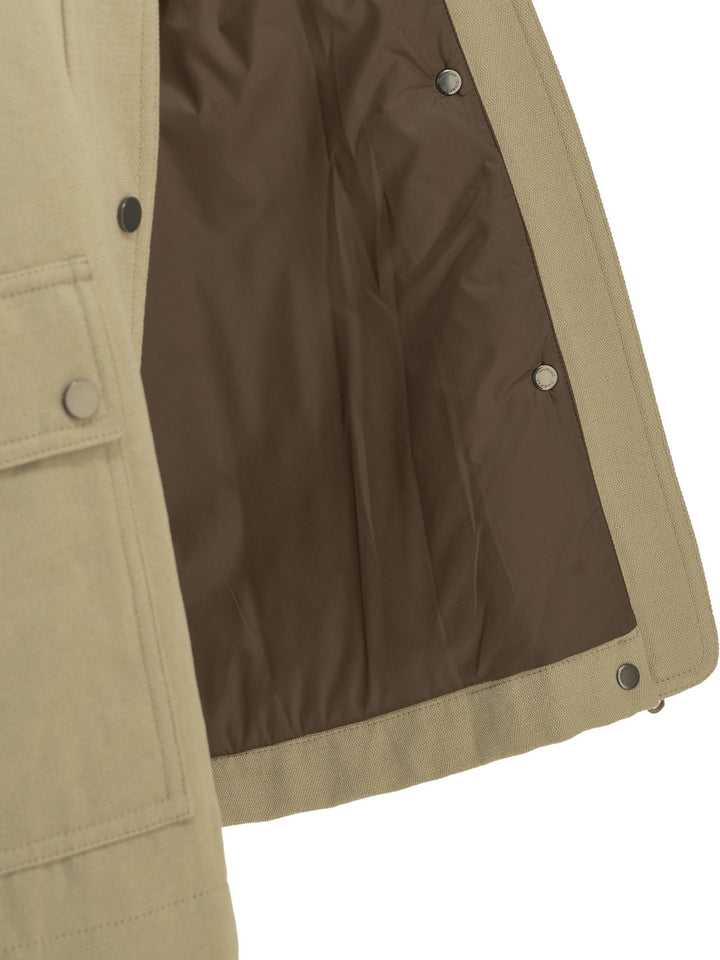 Brunello Cucinelli Lightweight Cotton And Linen Jacket Jackets and Coats - Beige | 93cdcfd9bdffc842fb3b8467204dba1691b53047