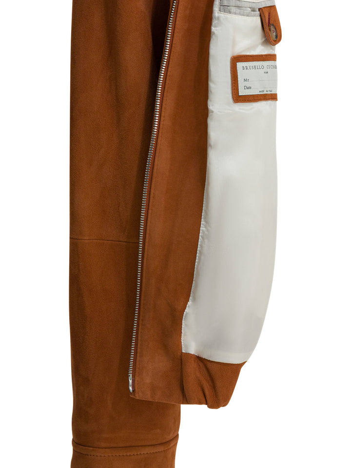 Brunello Cucinelli Lightweight Suede Jacket Jackets and Coats - Bordeaux | c1a627eacebe082c5b203a903d37517853c5bc54