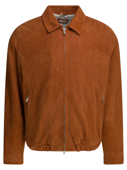 Lightweight Suede Jacket Jackets And Coats Bordeaux