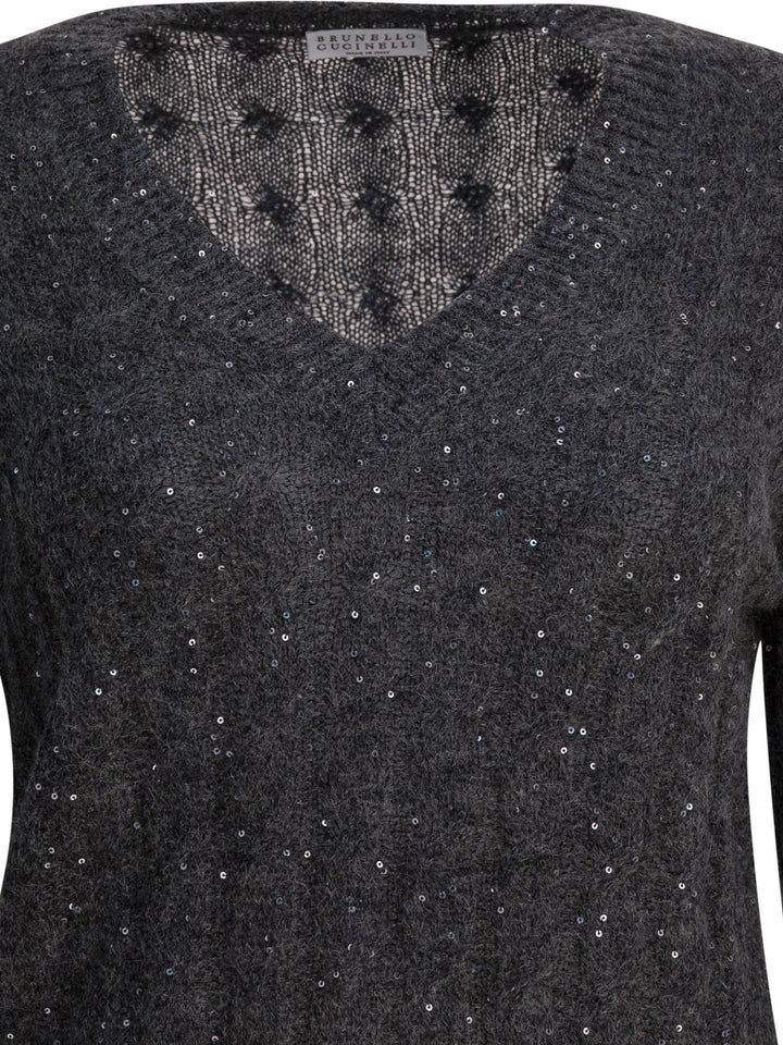 Brunello Cucinelli Dazzling Cable Knitwear - Blue | a85428b203f96fba68e86d5db4c579a3a20a7475