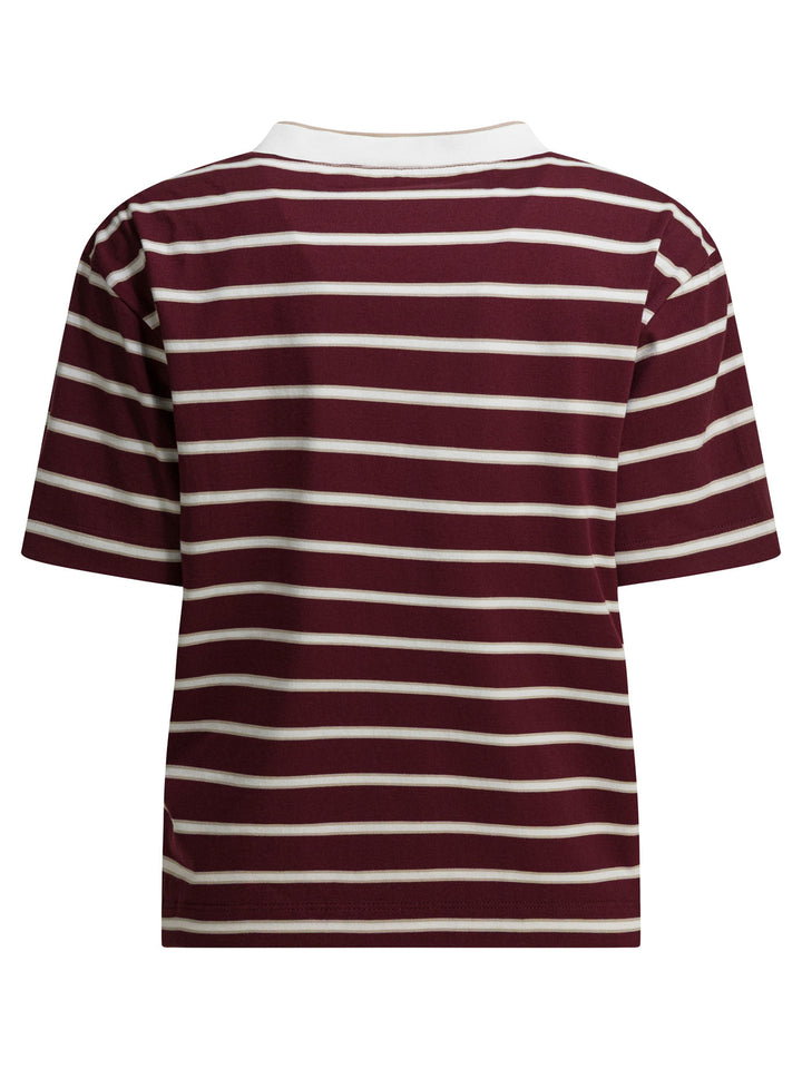 Brunello Cucinelli Crew-Neck T-Shirt T-shirts - Bordeaux | beaf8604934b9605f19d01fde4eb8cef69958122