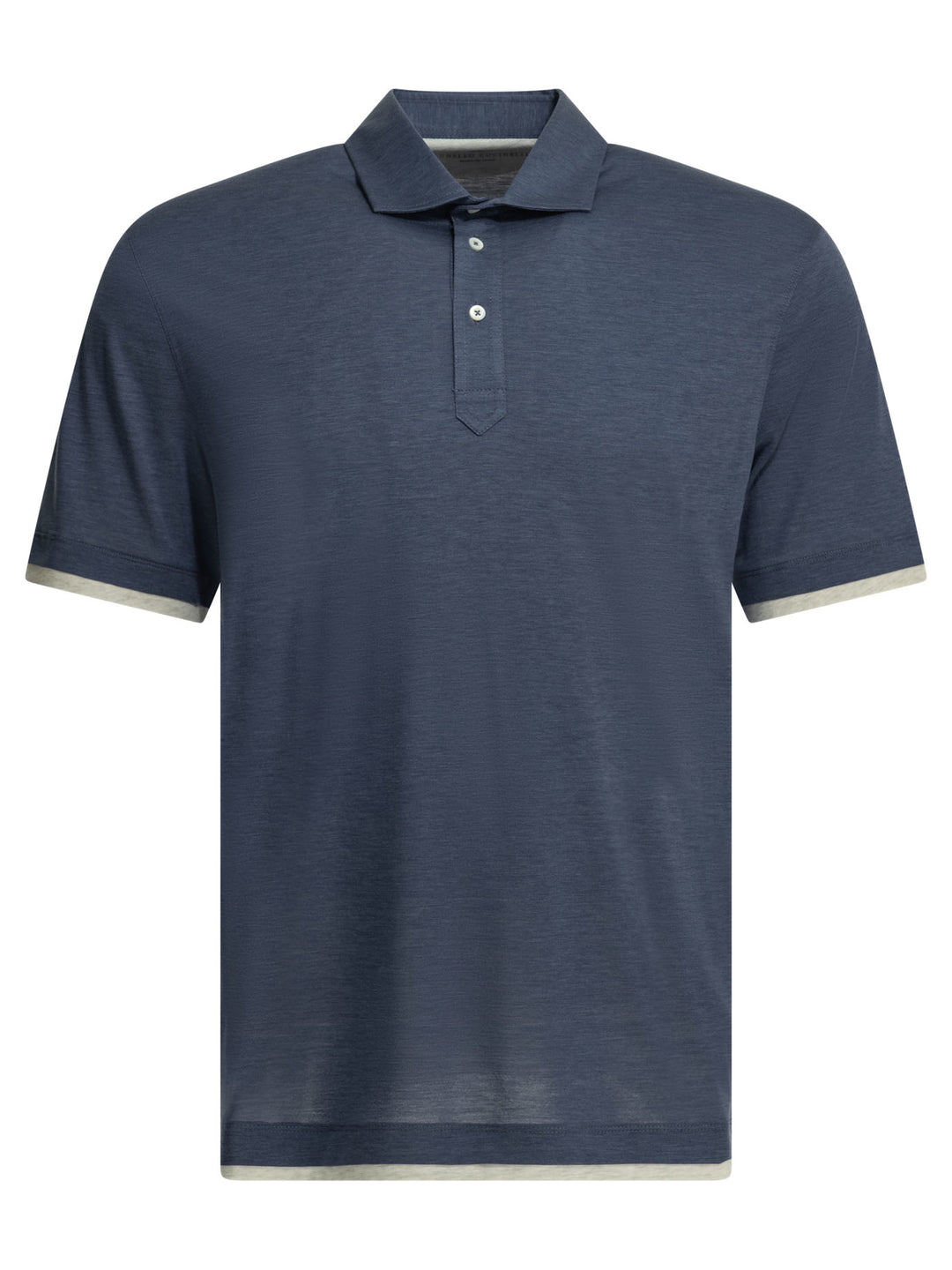 Brunello Cucinelli Faux Layering Polo shirts - Blue | 81f4e557488d030ffa97a77ee124dae9894cbfdc