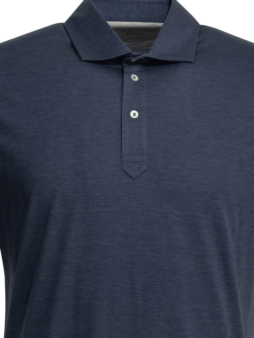 Brunello Cucinelli Faux Layering Polo shirts - Blue | 53e023876279fc4fdb38a08e6dee51fe064503ee