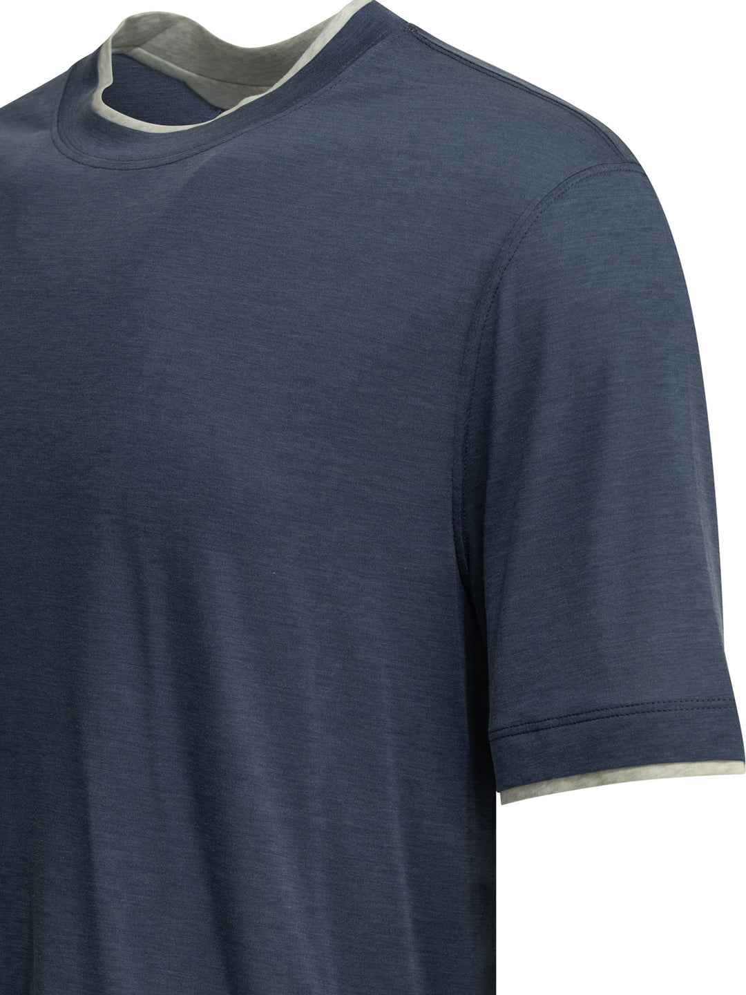 Brunello Cucinelli Faux Layering T-shirts - Blue | caaf1adb550fa2ffd3e578785c8524ad204ff3ef