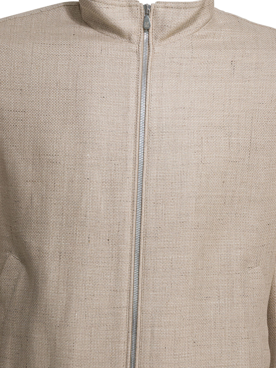 Brunello Cucinelli Silk Linen And Wool Hopsack Jacket Jackets and Coats - Beige | e05497782048e4507e66fd88e7724dcc6e75795d