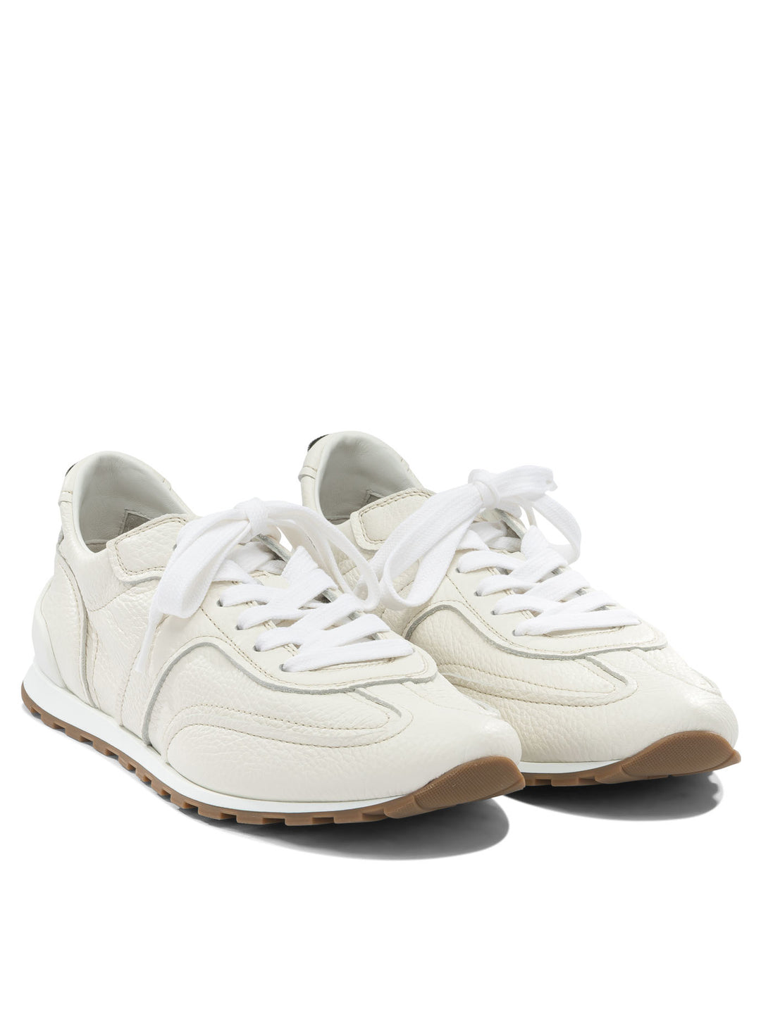 Brunello Cucinelli Sneaker In Shiny Loops Sneakers & Slip-On - White | 6cccb8cafc8f28d3f127818930025ad04d6b7acf