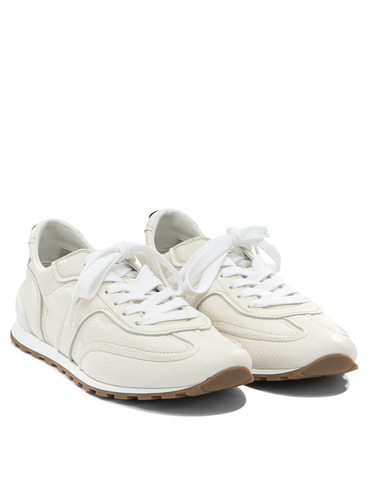 Brunello Cucinelli Sneaker In Shiny Loops Sneakers & Slip-On - White | 6cccb8cafc8f28d3f127818930025ad04d6b7acf